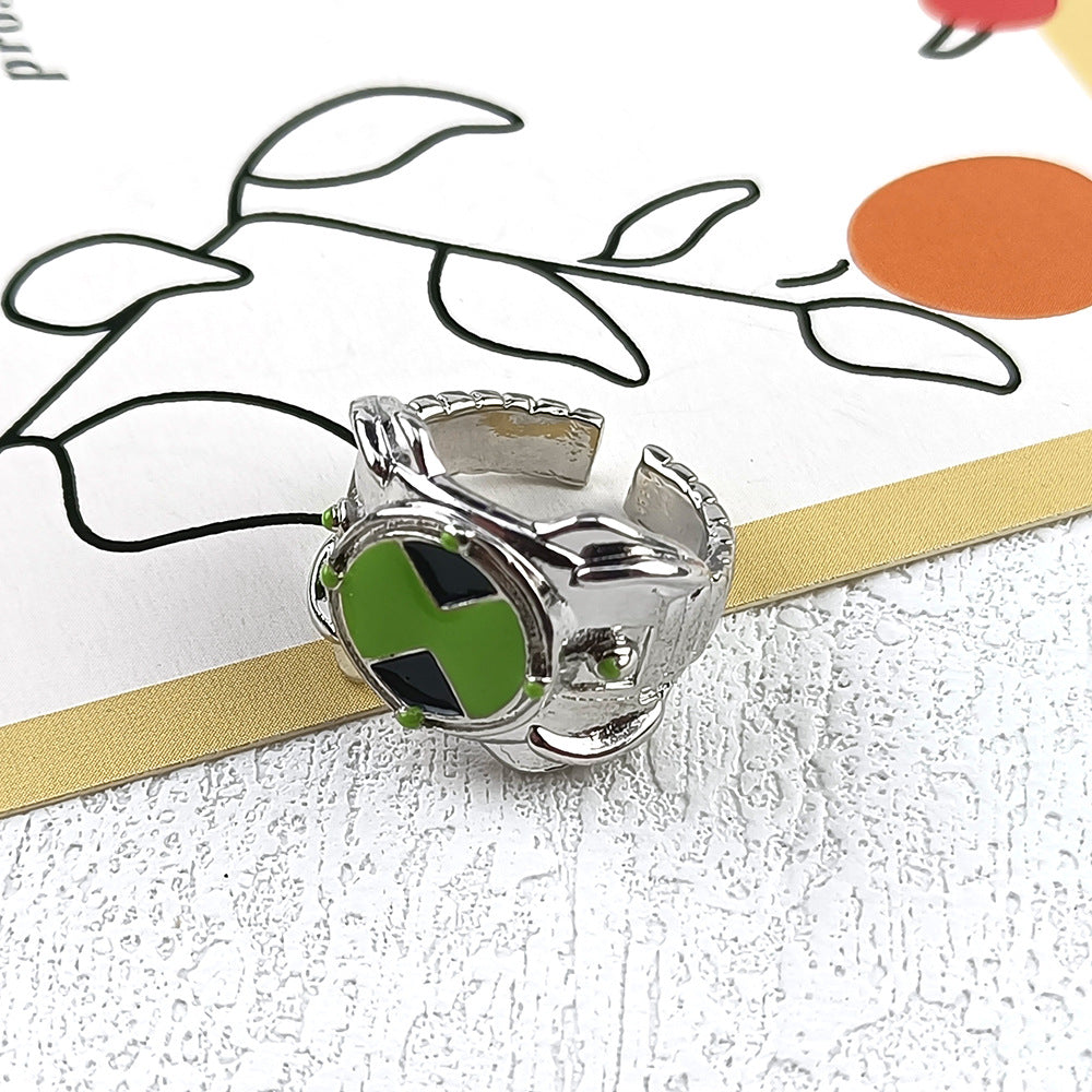 Omnitrix Ring Ben Cosplay Metal Ring European and American Style